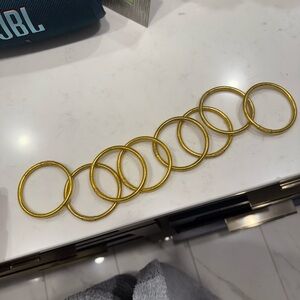 Elegant Gold Bangle Bracelet Set